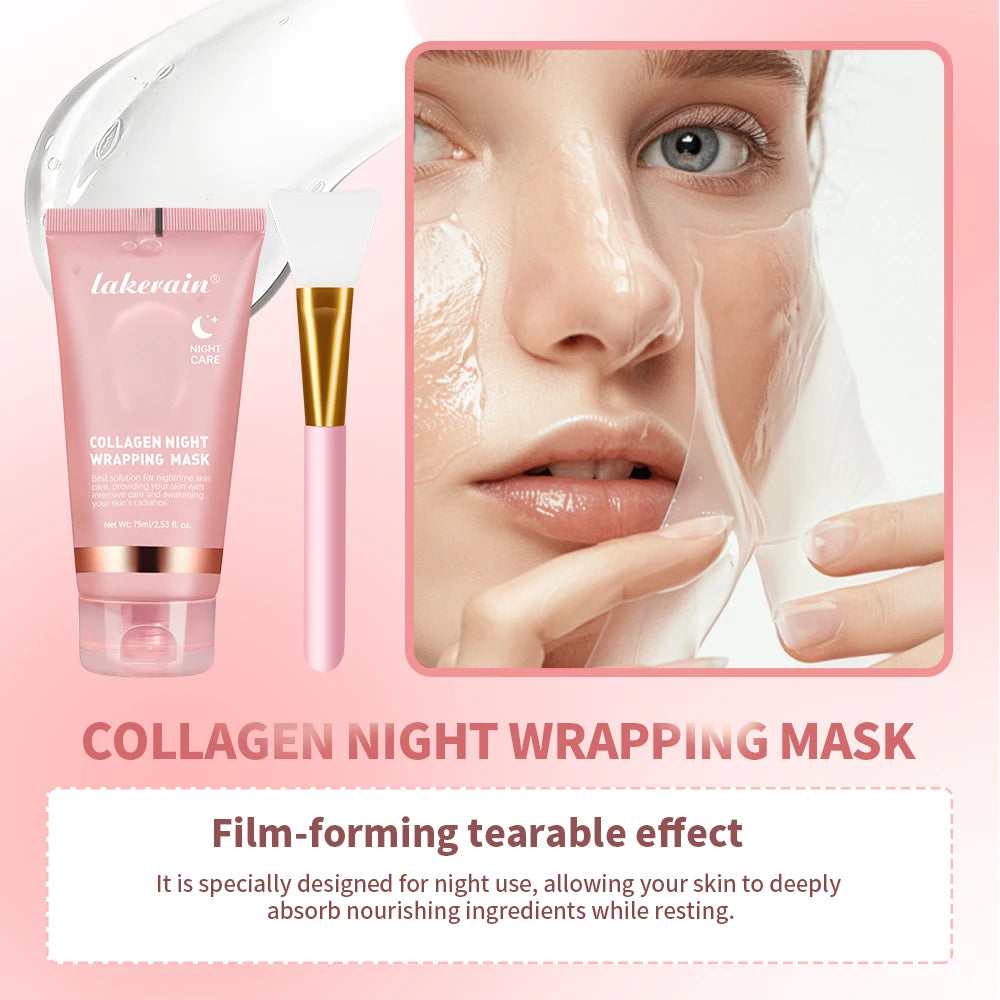 Lumivo Collagen Mask packaging — individual sachet with collagen-infused formula