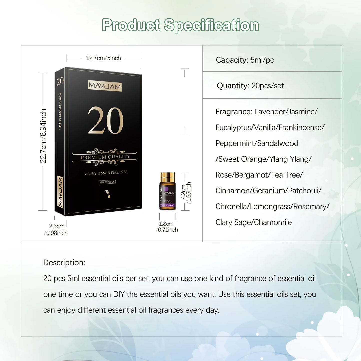 Lumivo Scent Set — Premium Aromatherapy Oils (20 Scents)