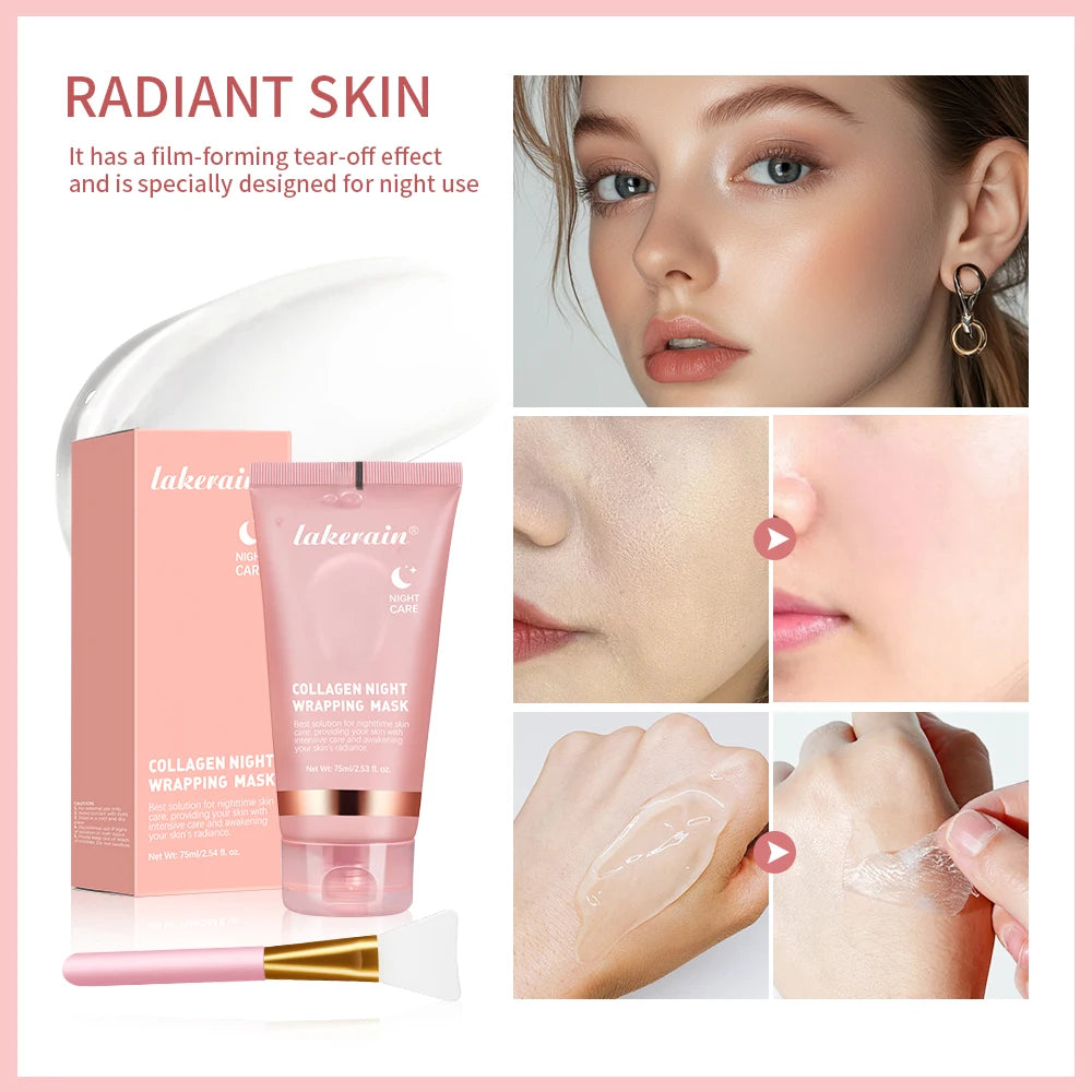 Lumivo Collagen Wrapping Mask texture close-up — thick gel formula for deep hydration