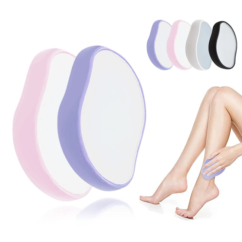 Lumivo Crystal Hair Eraser — nano-glass hair removal tool in white