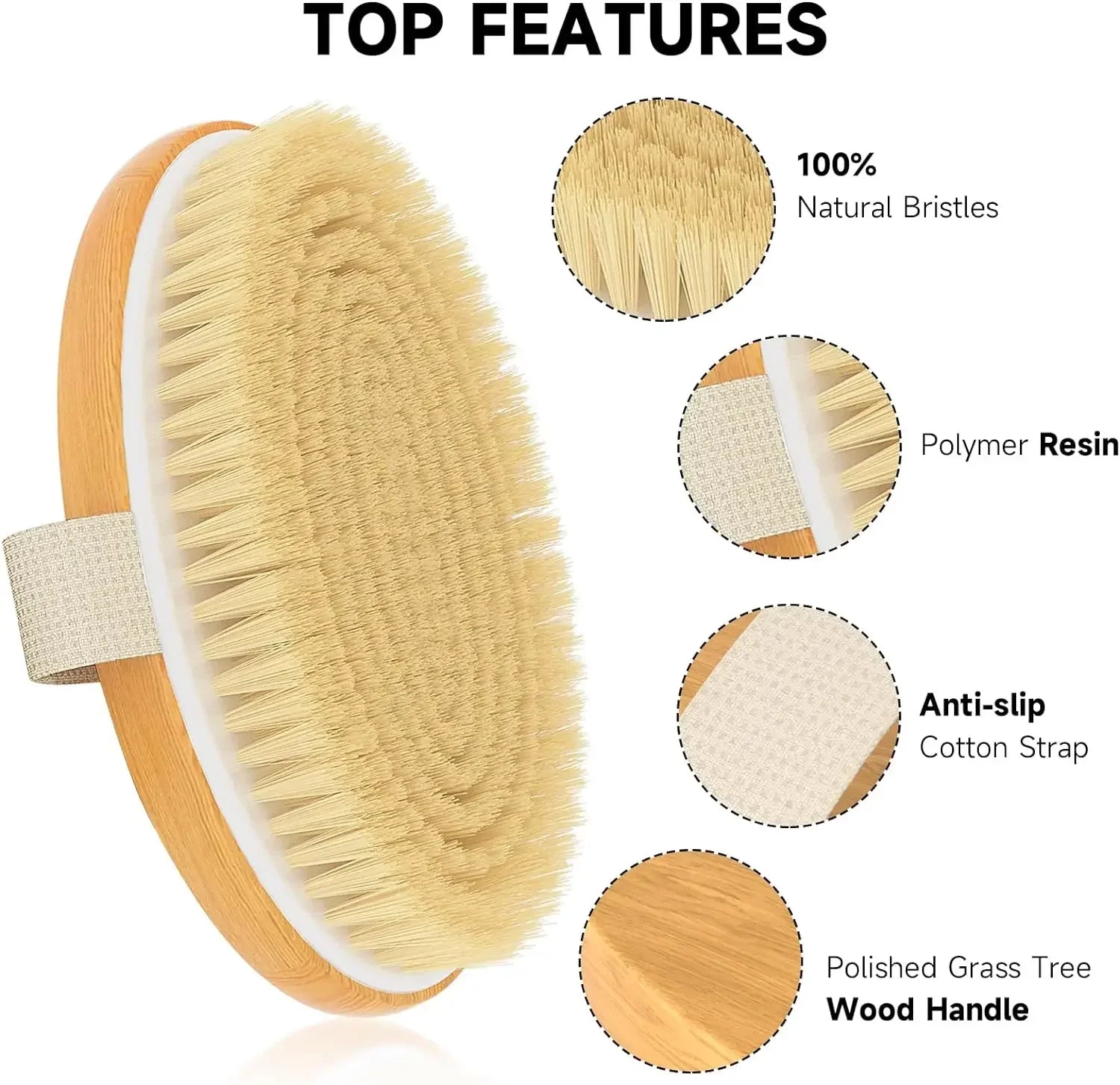 Lumivo Natural Dry Body Brush