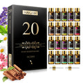 Lumivo Premium Aromatherapy Essential Oils Set — 20 bottles in elegant gift box packaging