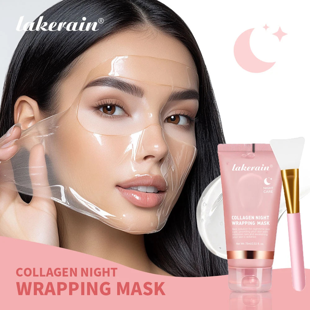 Lumivo Collagen Night Mask before and after — visibly plumper skin after overnight use